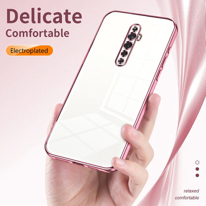 For OPPO Reno2 Z / Reno2 F Transparent Plating Fine Hole Phone Case(Green) - OPPO Cases by buy2fix | Online Shopping UK | buy2fix