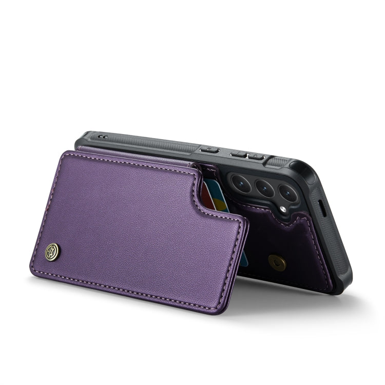 For Samsung Galaxy S24+ 5G CaseMe C22 PC+TPU Business Style RFID Anti-theft Leather Phone Case(Purple) - Galaxy S24+ 5G Cases by CaseMe | Online Shopping UK | buy2fix