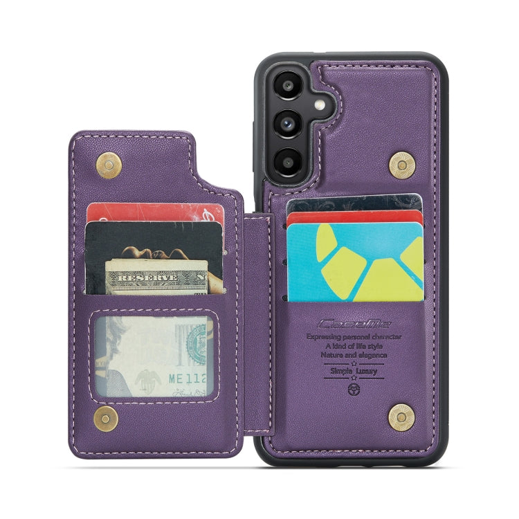 For Samsung Galaxy A25 4G CaseMe C22 PC+TPU Business Style RFID Anti-theft Leather Phone Case(Purple) - Galaxy Phone Cases by CaseMe | Online Shopping UK | buy2fix