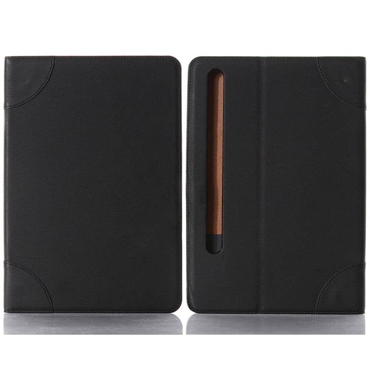 For Samsung Galaxy Tab S9 Retro Book Leather Tablet Case(Black) - Galaxy Tab S9 Cases by buy2fix | Online Shopping UK | buy2fix