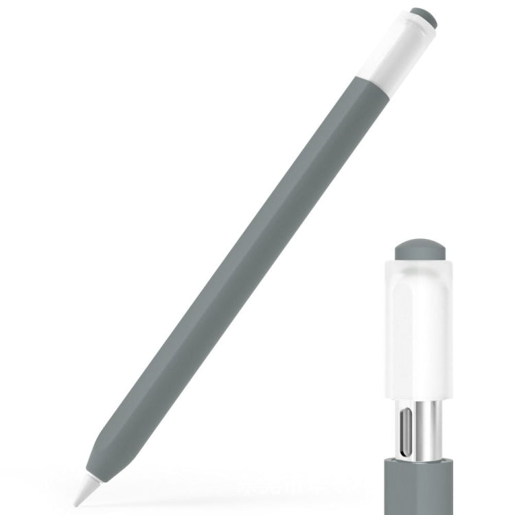 For Apple Pencil (USB-C) Jelly Silicone Stylus Pen Protective Cover(Grey) - Pencil Accessories by buy2fix | Online Shopping UK | buy2fix