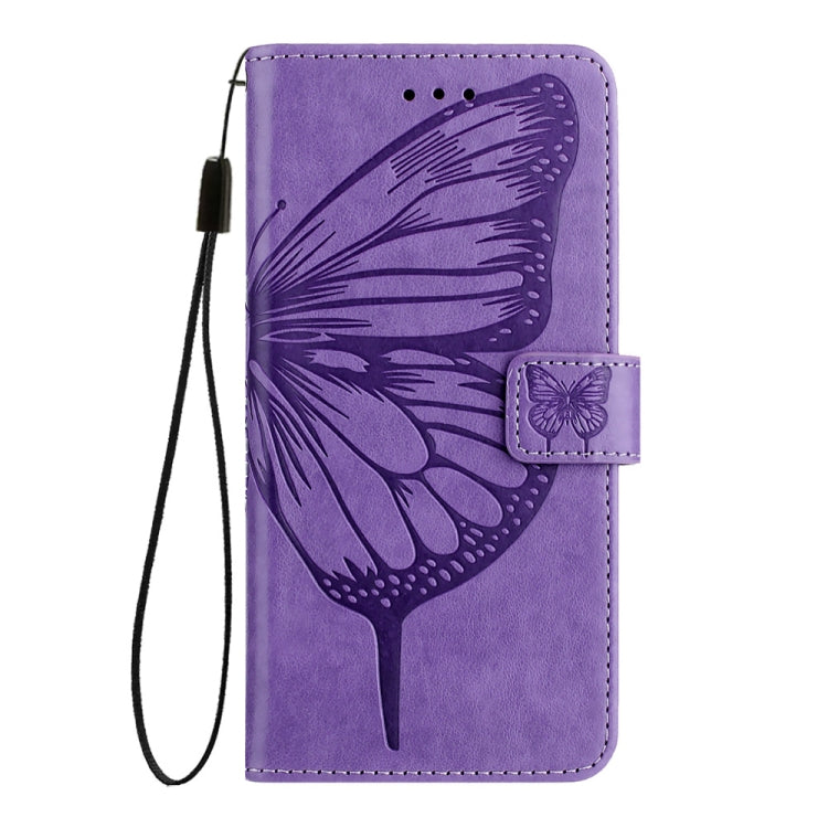 For Xiaomi Redmi K70 / K70 Pro Embossed Butterfly Leather Phone Case(Purple) - K70 Cases by buy2fix | Online Shopping UK | buy2fix