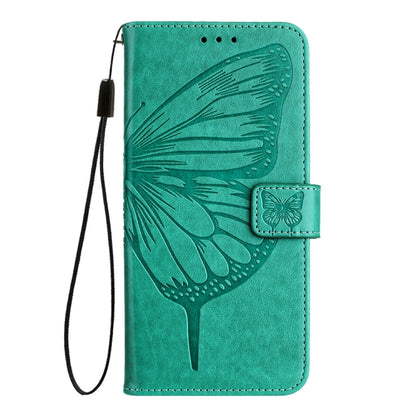 For Xiaomi Redmi K70 / K70 Pro Embossed Butterfly Leather Phone Case(Green) - K70 Cases by buy2fix | Online Shopping UK | buy2fix