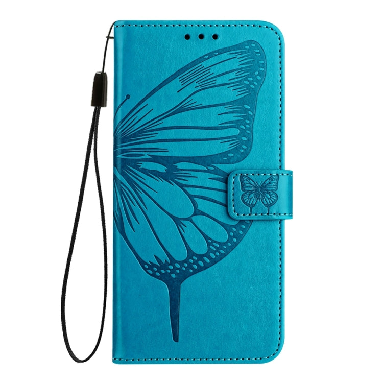 For Xiaomi Redmi K70 / K70 Pro Embossed Butterfly Leather Phone Case(Blue) - K70 Cases by buy2fix | Online Shopping UK | buy2fix