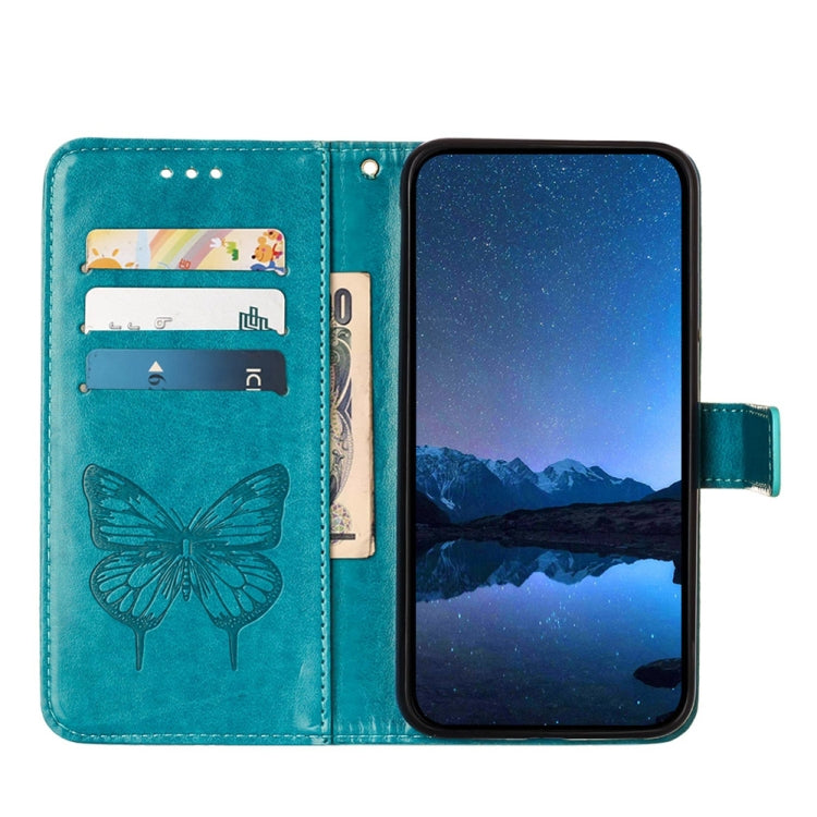 For Xiaomi Redmi K70 / K70 Pro Embossed Butterfly Leather Phone Case(Blue) - K70 Cases by buy2fix | Online Shopping UK | buy2fix