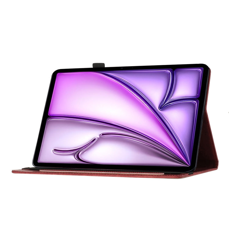 For iPad Air 11 2024 / Pro 11 2021 / 2020 Butterfly Cat Embossing Leather Tablet Case(Red) - iPad Air 11 2024 Cases by buy2fix | Online Shopping UK | buy2fix