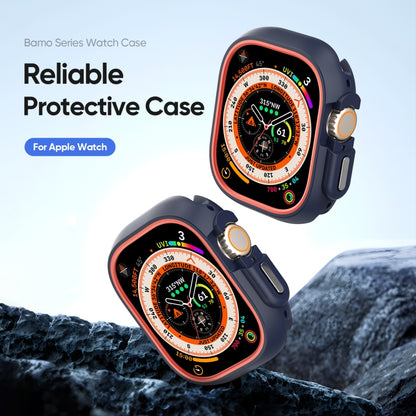 For Apple Watch Ultra 2 49mm / Ultra 49mm DUX DUCIS Bamo Series Hollow PC + TPU Watch Protective Case(Midnight Blue+Orange) - Watch Cases by DUX DUCIS | Online Shopping UK | buy2fix