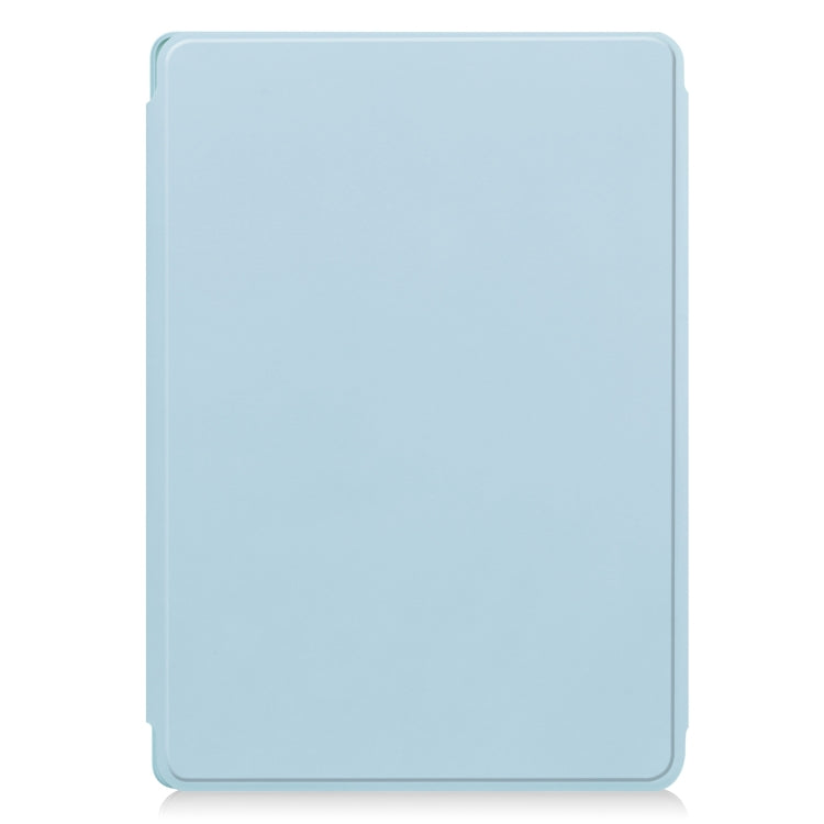 For Lenovo Tab M11/Xiaoxin Pad 11 2024 360 Rotation Transparent Smart Leather Case with Keyboard(Sky Blue) - Lenovo by buy2fix | Online Shopping UK | buy2fix