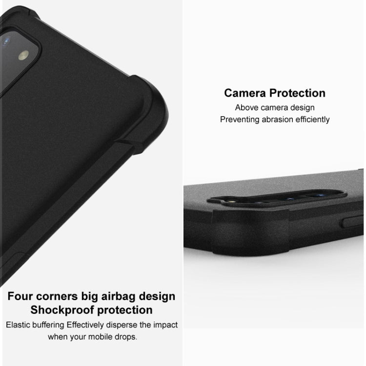 For Honor X9b 5G / Magic6 Lite 5G imak Shockproof Airbag TPU Phone Case(Matte Black) - Honor Cases by imak | Online Shopping UK | buy2fix