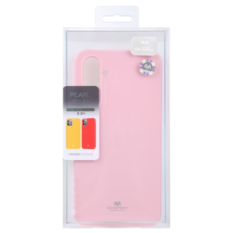 For Samsung Galaxy S24+ 5G GOOSPERY PEARL JELLY Shockproof TPU Phone Case(Pink) - Galaxy S24+ 5G Cases by GOOSPERY | Online Shopping UK | buy2fix