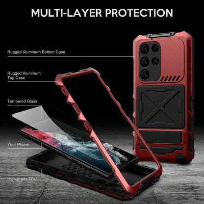 For Samsung Galaxy S24 Ultra 5G R-JUST Life Waterproof Dustproof Shockproof Phone Case(Red) - Galaxy S24 Ultra 5G Cases by R-JUST | Online Shopping UK | buy2fix