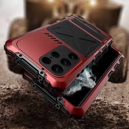 For Samsung Galaxy S24 Ultra 5G R-JUST Life Waterproof Dustproof Shockproof Phone Case(Red) - Galaxy S24 Ultra 5G Cases by R-JUST | Online Shopping UK | buy2fix