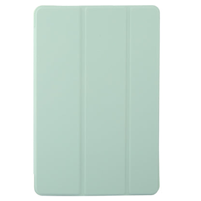 For Lenovo Tab M11/ Xiaoxin Pad 11 2024 Tri-fold Silicone Leather Tablet Case(Green) - Lenovo by buy2fix | Online Shopping UK | buy2fix