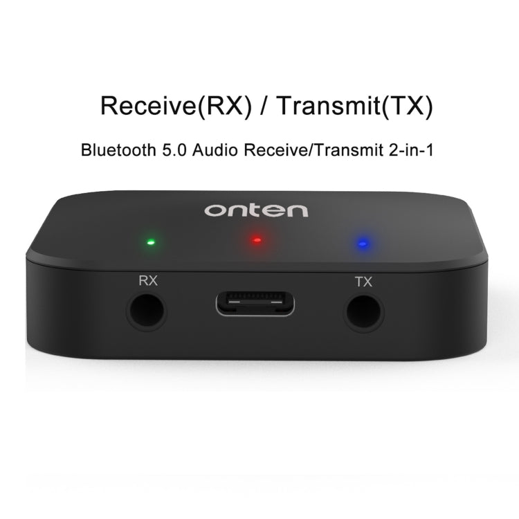 ONTEN OTN-BT102 2 in 1 Wireless Bluetooth Audio Receiving / Transmit Adapter - Audio Receiver Transmitter by Onten | Online Shopping UK | buy2fix