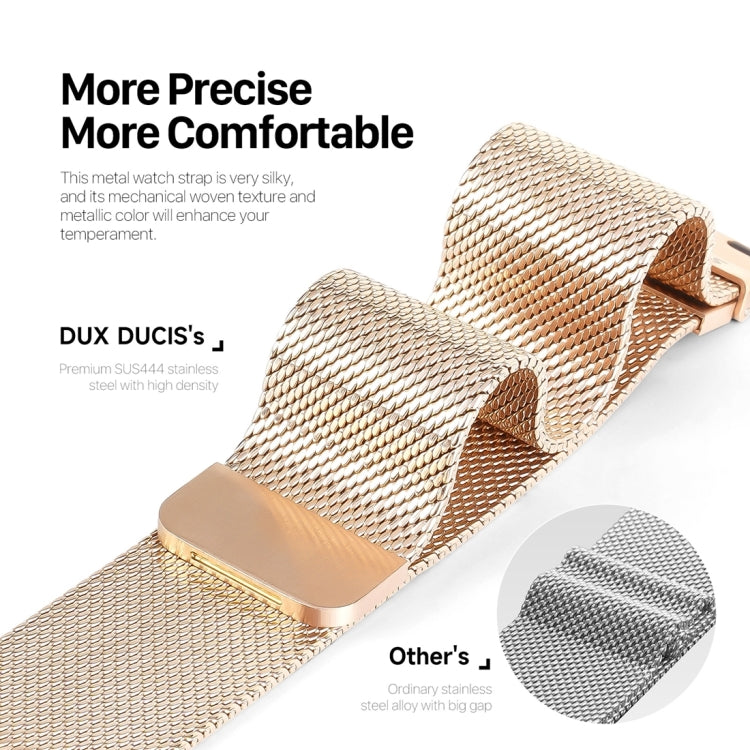 For Apple Watch Series 9 41mm DUX DUCIS Milanese Pro Series Stainless Steel Watch Band(Gold) - Watch Bands by DUX DUCIS | Online Shopping UK | buy2fix