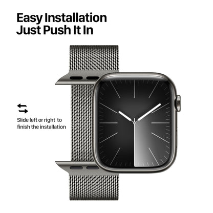 For Apple Watch Series 6 44mm DUX DUCIS Milanese Pro Series Stainless Steel Watch Band(Graphite) - Watch Bands by DUX DUCIS | Online Shopping UK | buy2fix