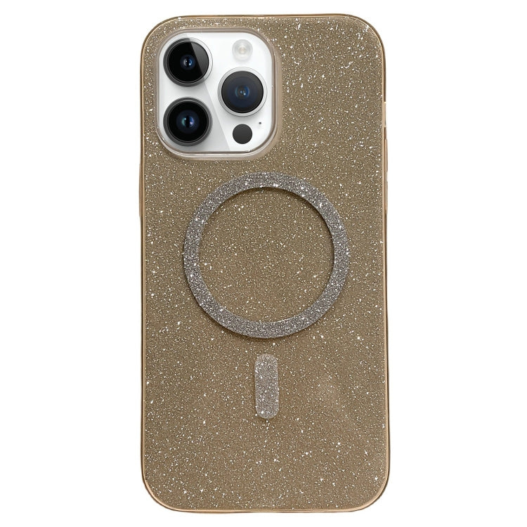 For iPhone 13 Pro Glitter MagSafe Magnetic TPU Phone Case(Gold) - iPhone 13 Pro Cases by buy2fix | Online Shopping UK | buy2fix