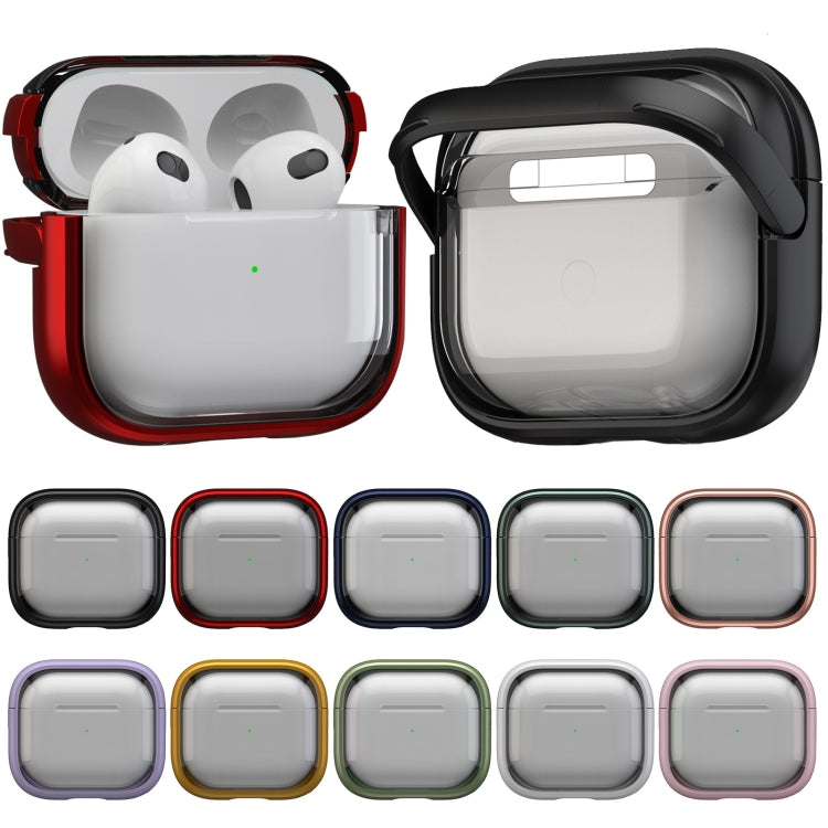 For AirPods 3 TPU Hybrid PC Case with Holder(Dark Blue) - For AirPods 3 by buy2fix | Online Shopping UK | buy2fix