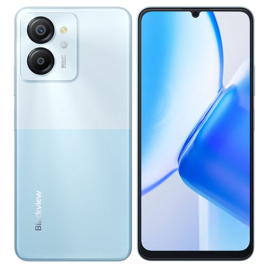 [HK Warehouse] Blackview COLOR 8, 8GB+128GB, Fingerprint & Face Identification, 6.75 inch Android 13 Unisoc T616 Octa Core up to 2.2GHz, Network: 4G, OTG(Ripple Blue) - Blackview by Blackview | Online Shopping UK | buy2fix