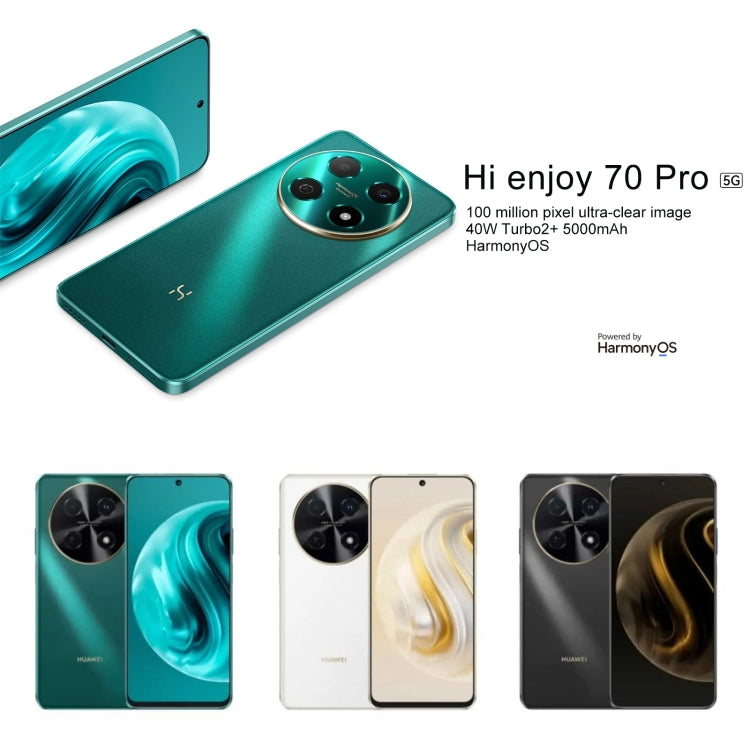 Hi Enjoy 70 Pro 5G, 8GB+256GB, Side Fingerprint Identification, 6.7 inch HarmonyOS 4.0 Dimensity 700 Octa Core 2.2GHz, Network: 5G, OTG, Not Support Google Play(Black) - Huawei Mate & P by Huawei | Online Shopping UK | buy2fix