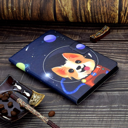 For Lenovo Tab M11 / Xiaoxin Pad 11 2024 Electric Pressed Colored Drawing Smart Leather Tablet Case(Space Dog) - Lenovo by buy2fix | Online Shopping UK | buy2fix