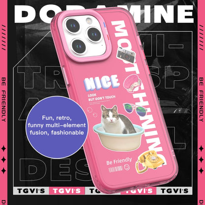 For iPhone 15 Pro Max TGVIS Space Series Dopamine Pattern Phone Case(Black) - iPhone 15 Pro Max Cases by TGVIS | Online Shopping UK | buy2fix