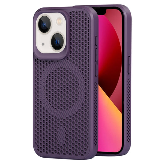 For iPhone 13 MagSafe Magnetic Heat Dissipation Phone Case(Dark Purple) - iPhone 13 Cases by buy2fix | Online Shopping UK | buy2fix