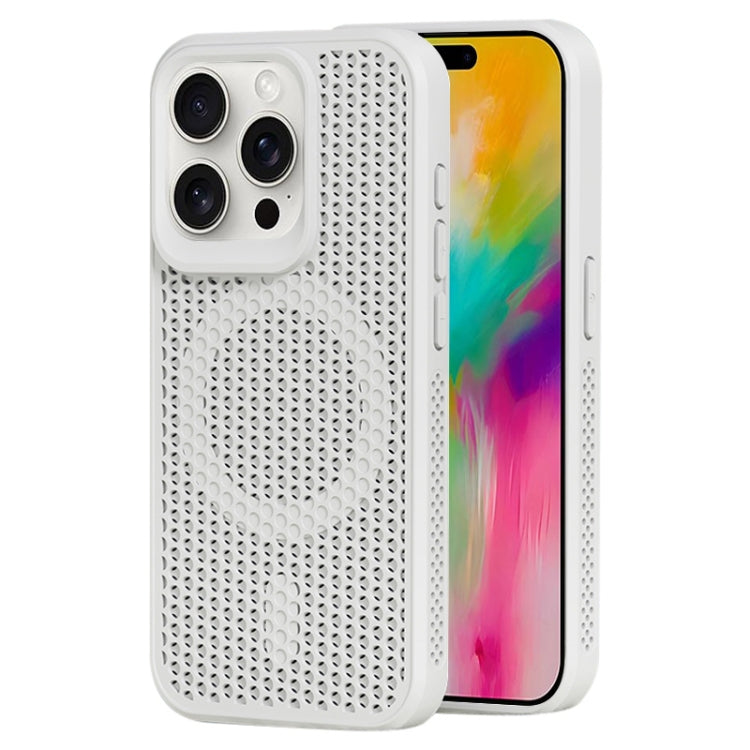 For iPhone 16 Pro MagSafe Magnetic Heat Dissipation Phone Case(White) - iPhone 16 Pro Cases by buy2fix | Online Shopping UK | buy2fix