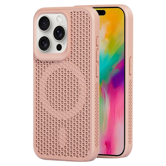 For iPhone 16 Pro MagSafe Magnetic Heat Dissipation Phone Case(Pink) - iPhone 16 Pro Cases by buy2fix | Online Shopping UK | buy2fix