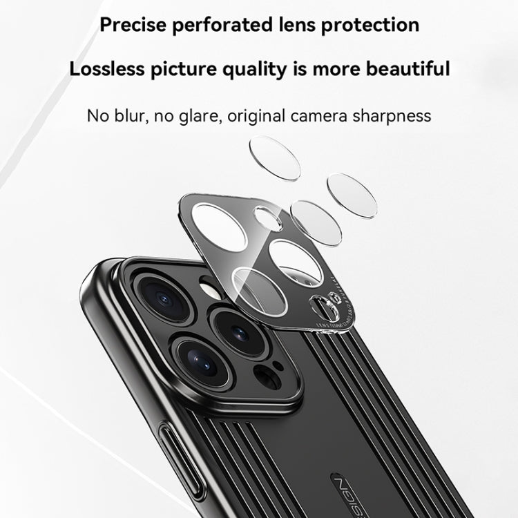 For iPhone 16 Pro Ice Sense Heat Dissipation Electroplating Frosted Phone Case(Black) - iPhone 16 Pro Cases by buy2fix | Online Shopping UK | buy2fix