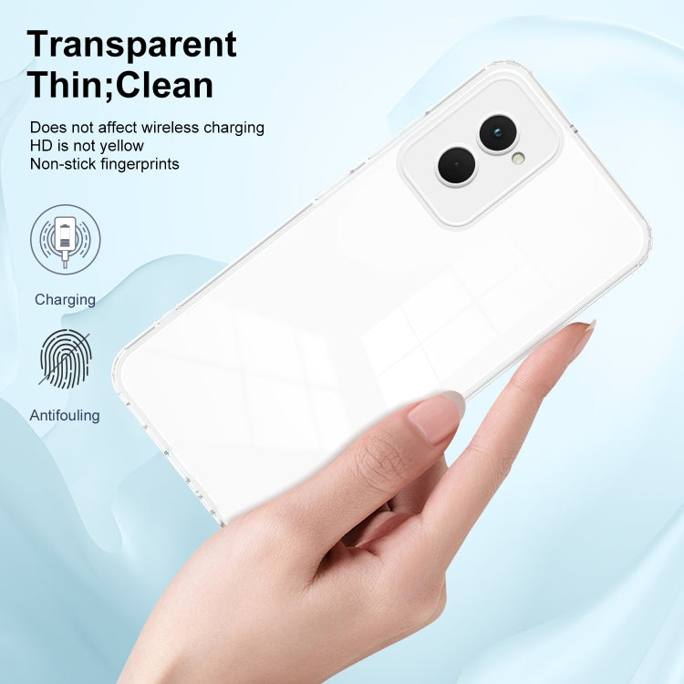 For Motorola Moto G Power 5G 2024 3 in 1 Clear TPU Color PC Frame Phone Case(White) - Motorola Cases by buy2fix | Online Shopping UK | buy2fix