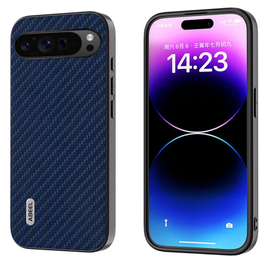 For Google Pixel 9 Pro ABEEL Carbon Fiber Texture Protective Phone Case(Dark Blue) - Google Cases by buy2fix | Online Shopping UK | buy2fix