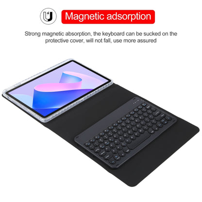 For Huawei MatePad 11 2023 / 2021 Round Button Bluetooth Keyboard Rotatable Holder Leather Case(Black) - Huawei Keyboard by buy2fix | Online Shopping UK | buy2fix