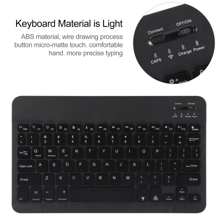 For Huawei MatePad Pro 11 2024 / 2022 Square Button Backlight Bluetooth Keyboard Rotatable Holder Leather Case(Black) - Huawei Keyboard by buy2fix | Online Shopping UK | buy2fix