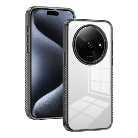 For Xiaomi Redmi A3 2.5mm Anti-slip Clear Acrylic Hybrid TPU Phone Case(Black) - Xiaomi Cases by buy2fix | Online Shopping UK | buy2fix