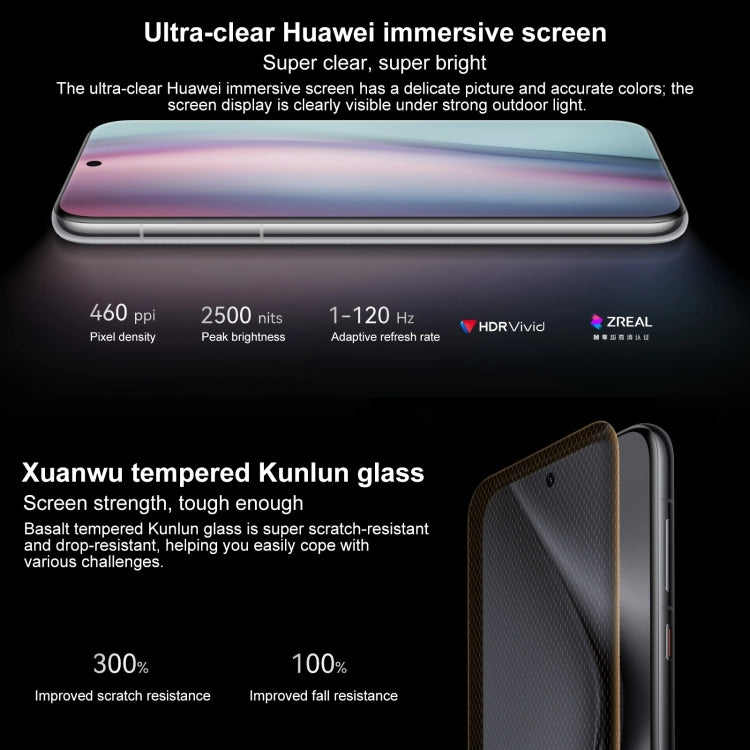 HUAWEI Pura 70 Pro+, 16GB+512GB, Screen Fingerprint Identification, 6.8 inch HarmonyOS 4.2 Kirin 9010 Octa Core up to 2.3GHz, NFC, OTG, Not Support Google Play(Silver) - Huawei Mate & P by Huawei | Online Shopping UK | buy2fix