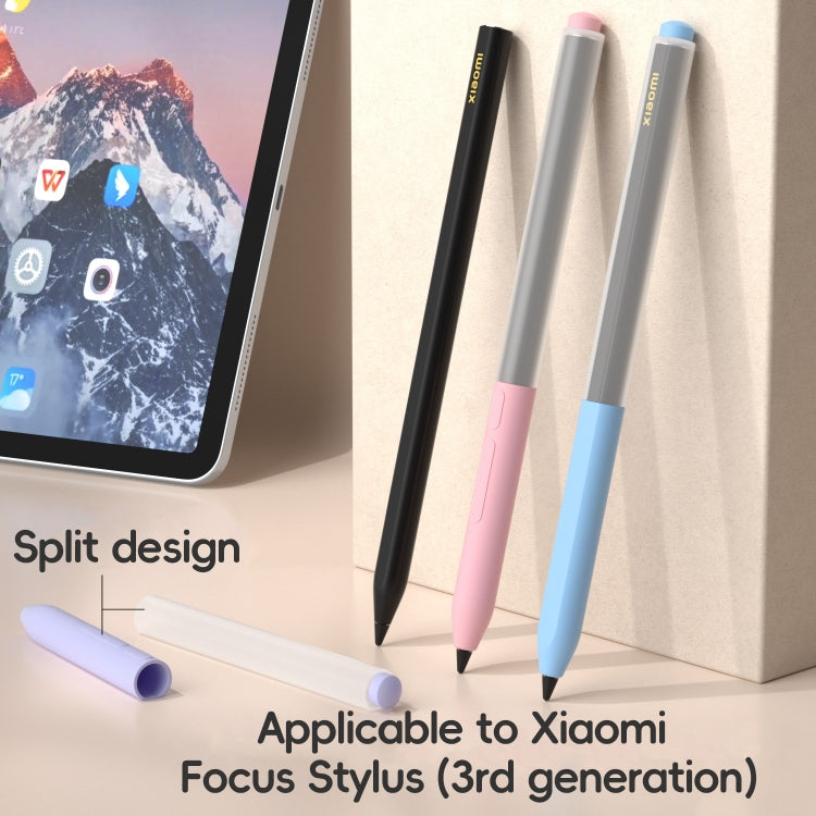 For Xiaomi Focus Pen III Stylus Pen Jelly Style Translucent Silicone Protective Case(Sky Blue) - Pencil Accessories by buy2fix | Online Shopping UK | buy2fix