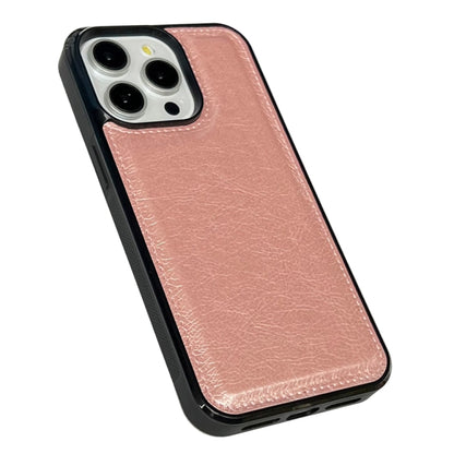 For iPhone 16 Pro Max Cowhide Texture Back Cover Phone Case(Rose Gold) - iPhone 16 Pro Max Cases by buy2fix | Online Shopping UK | buy2fix