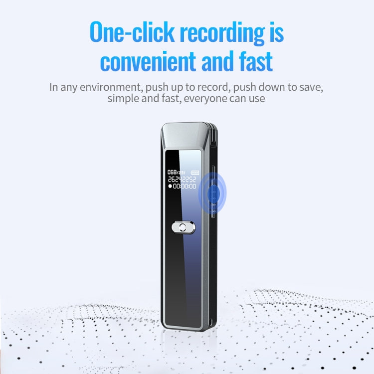 JNN Q7 Mini Portable Voice Recorder with OLED Screen, Memory:4GB(Metal Gray) - Recording Pen by JNN | Online Shopping UK | buy2fix