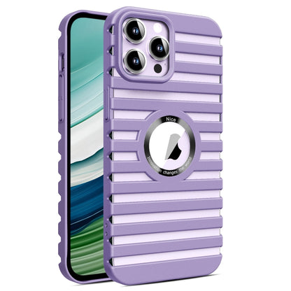 For iPhone 12 Pro Max Hollow Heat Dissipation MagSafe Magnetic PC Phone Case(Purple) - iPhone 12 Pro Max Cases by buy2fix | Online Shopping UK | buy2fix