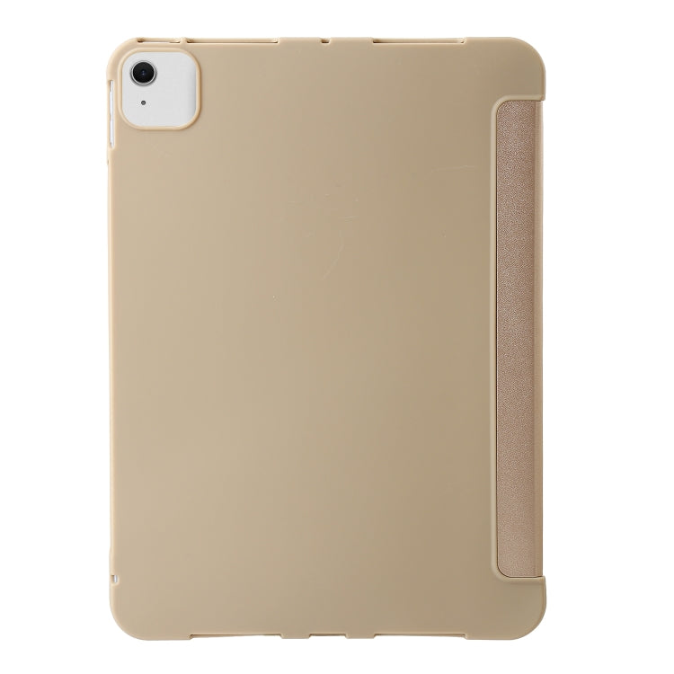 For iPad Air 11 2024 TPU Deformation Flip Leather Tablet Case with Holder(Gold) - iPad Air 11 2024 Cases by buy2fix | Online Shopping UK | buy2fix