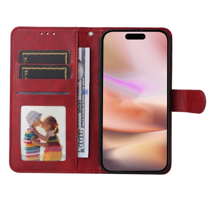 For iPhone 16 Plus Classic Calf Texture Flip Leather Phone Case(Red) - iPhone 16 Plus Cases by buy2fix | Online Shopping UK | buy2fix