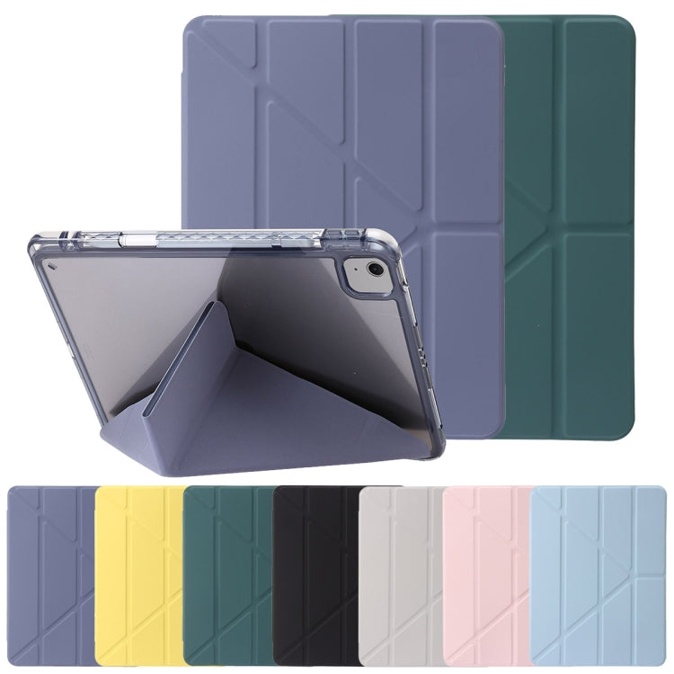 For iPad Air 11 2024 Clear Acrylic Deformation Leather Tablet Case(Lavender Purple) - iPad Air 11 2024 Cases by buy2fix | Online Shopping UK | buy2fix