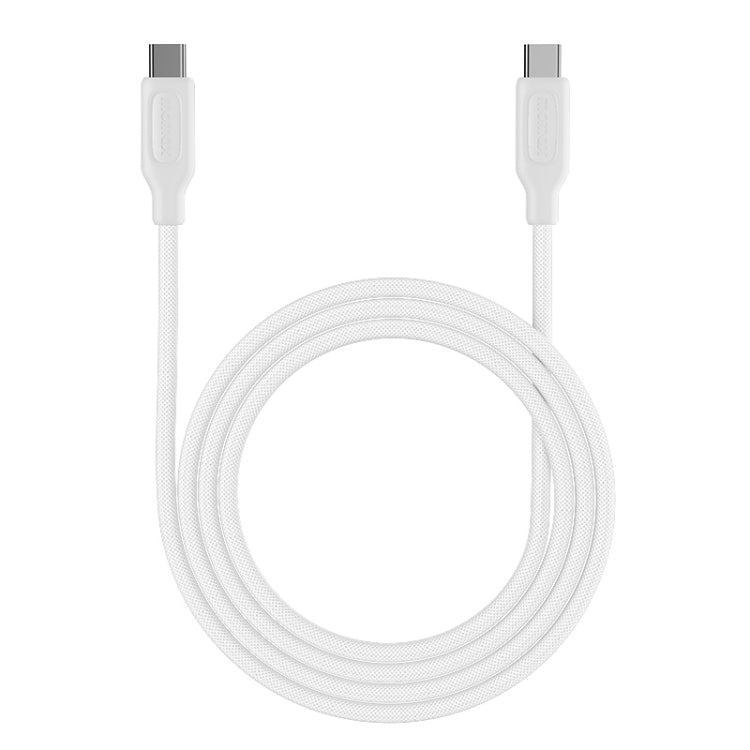 MOMAX 100W DC28 USB-C/Type-C to USB-C/Type-C Braided Data Cable, Length: 2m(White) - USB-C & Type-C Cable by MOMAX | Online Shopping UK | buy2fix