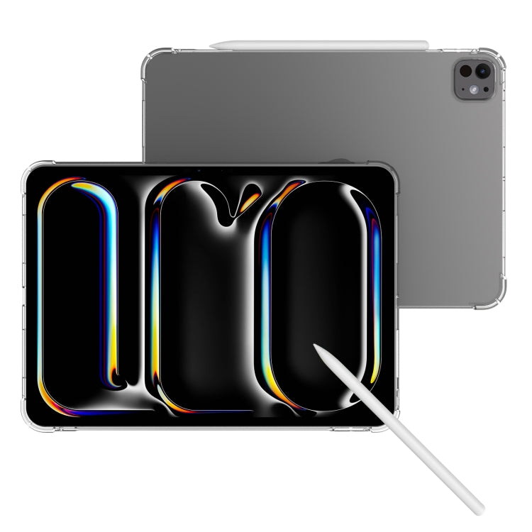 For iPad Pro 11 2024 Highly Transparent TPU Full Thicken Corners Shockproof Protective Case(Transparent) - iPad Pro 11 2024 Cases by buy2fix | Online Shopping UK | buy2fix