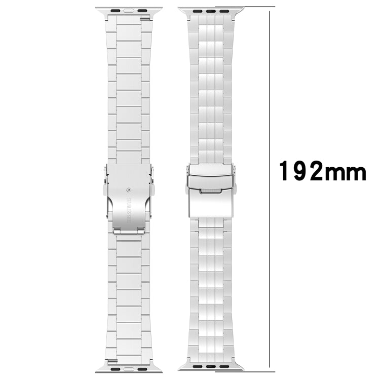 For Apple Watch Series 6 40mm Armor 5-bead Titanium Watch Band(Titanium) - Watch Bands by buy2fix | Online Shopping UK | buy2fix