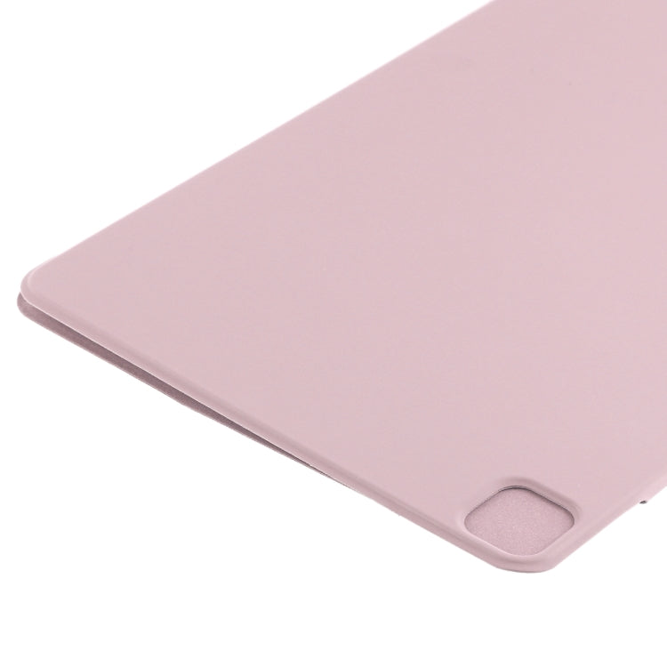 For iPad Pro 11 2024 Double-sided Clip Fixed Buckle Magnetic PU Leather Smart Tablet Case(Rose Gold) - iPad Pro 11 2024 Cases by buy2fix | Online Shopping UK | buy2fix