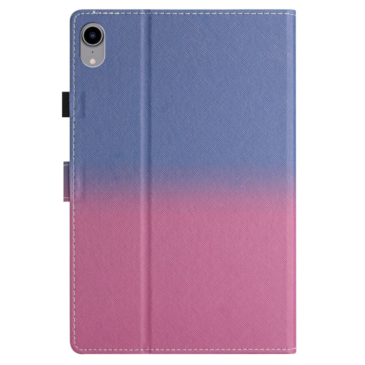 For iPad Pro 11 2024 Stitching Gradient Smart Leather Tablet Case(Blue Rose) - iPad Pro 11 2024 Cases by buy2fix | Online Shopping UK | buy2fix