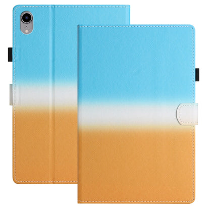 For iPad Pro 11 2024 Stitching Gradient Smart Leather Tablet Case(Blue Orange) - iPad Pro 11 2024 Cases by buy2fix | Online Shopping UK | buy2fix