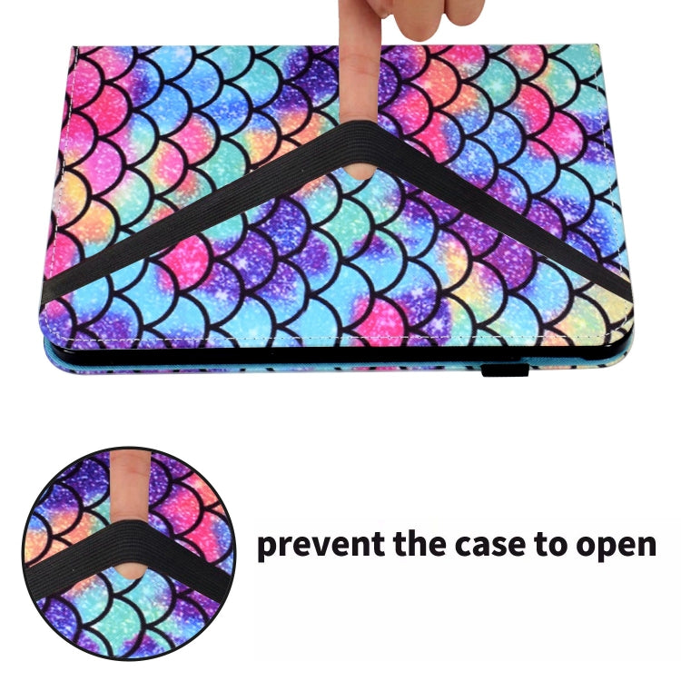 For iPad Pro 11 2024 Painted Elastic Band Smart Leather Tablet Case(Wavy Pattern) - iPad Pro 11 2024 Cases by buy2fix | Online Shopping UK | buy2fix